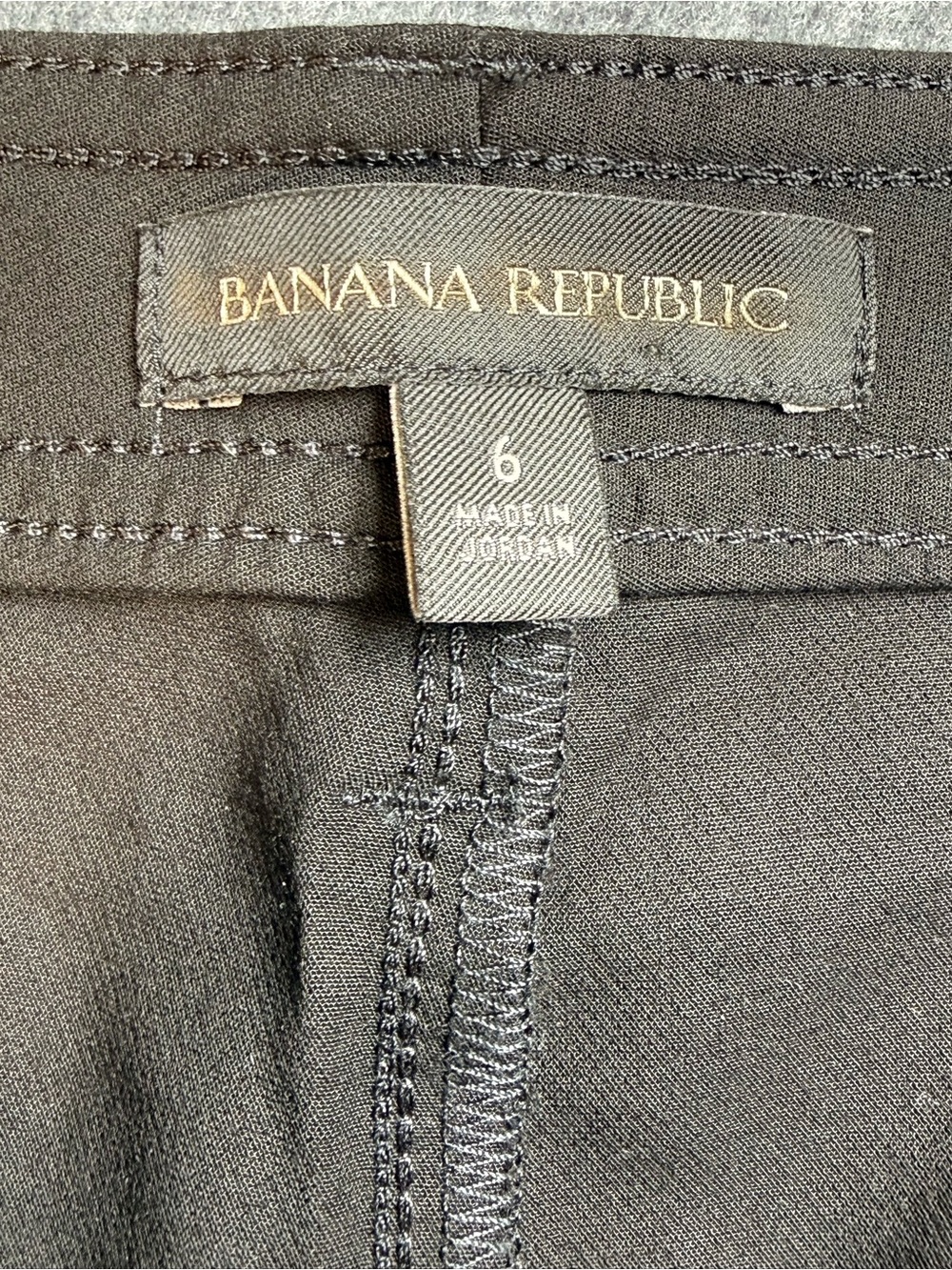Banana Republic Black Cargo Pants Women’s Size 6 Utility Straight Leg Stretch - Picture 6 of 11